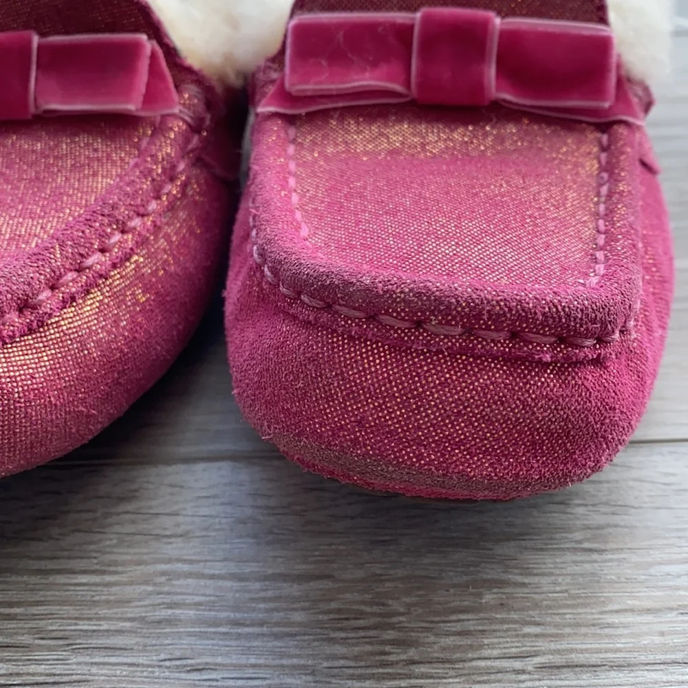 Like new! UGG Size 3 pink slip on shoes, rubber flexible sole, OUTSIDE or INSIDE